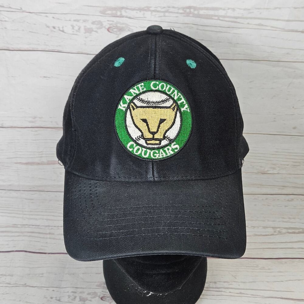 Kane County Cougars MiLB Baseball Cap Men's Adjustable Black Snapback Hat